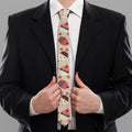 Vintage Cupcake Pattern Print Necktie