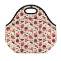 Vintage Cupcake Pattern Print Neoprene Lunch Bag