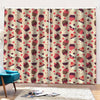 Vintage Cupcake Pattern Print Pencil Pleat Curtains