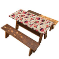 Vintage Cupcake Pattern Print Picnic Table Cover