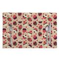 Vintage Cupcake Pattern Print Placemat