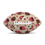 Vintage Cupcake Pattern Print Rugby Ball