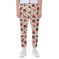 Vintage Cupcake Pattern Print Joggers