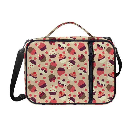 Vintage Cupcake Pattern Print Shoulder Strap Bible Bag