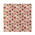 Vintage Cupcake Pattern Print Silk Bandana