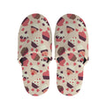 Vintage Cupcake Pattern Print Slippers
