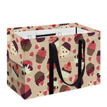 Vintage Cupcake Pattern Print Utility Tote Bag