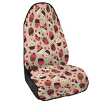 Vintage Cupcake Pattern Print Waterproof Car Seat Cover