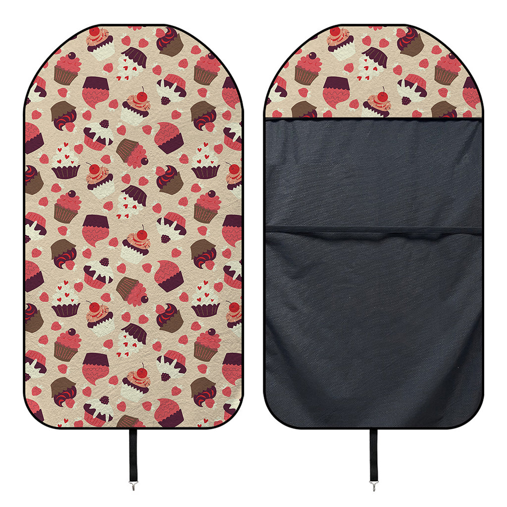 Vintage Cupcake Pattern Print Waterproof Car Seat Cover
