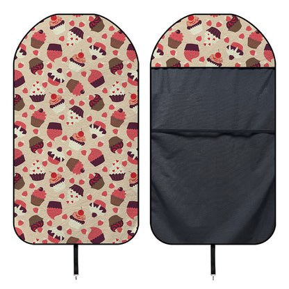 Vintage Cupcake Pattern Print Waterproof Car Seat Cover