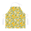 Vintage Daffodil Flower Pattern Print Adjustable Apron