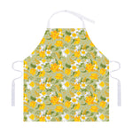 Vintage Daffodil Flower Pattern Print Adjustable Apron