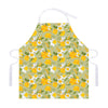 Vintage Daffodil Flower Pattern Print Adjustable Apron