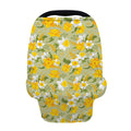 Vintage Daffodil Flower Pattern Print Baby Seat Cover