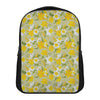 Vintage Daffodil Flower Pattern Print Casual Backpack