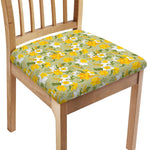 Vintage Daffodil Flower Pattern Print Chair Cushion Cover