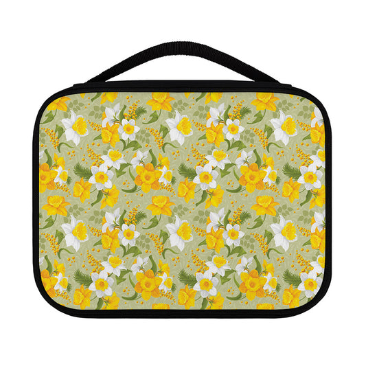 Vintage Daffodil Flower Pattern Print Classic Bible Case