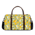 Vintage Daffodil Flower Pattern Print Duffel Bag