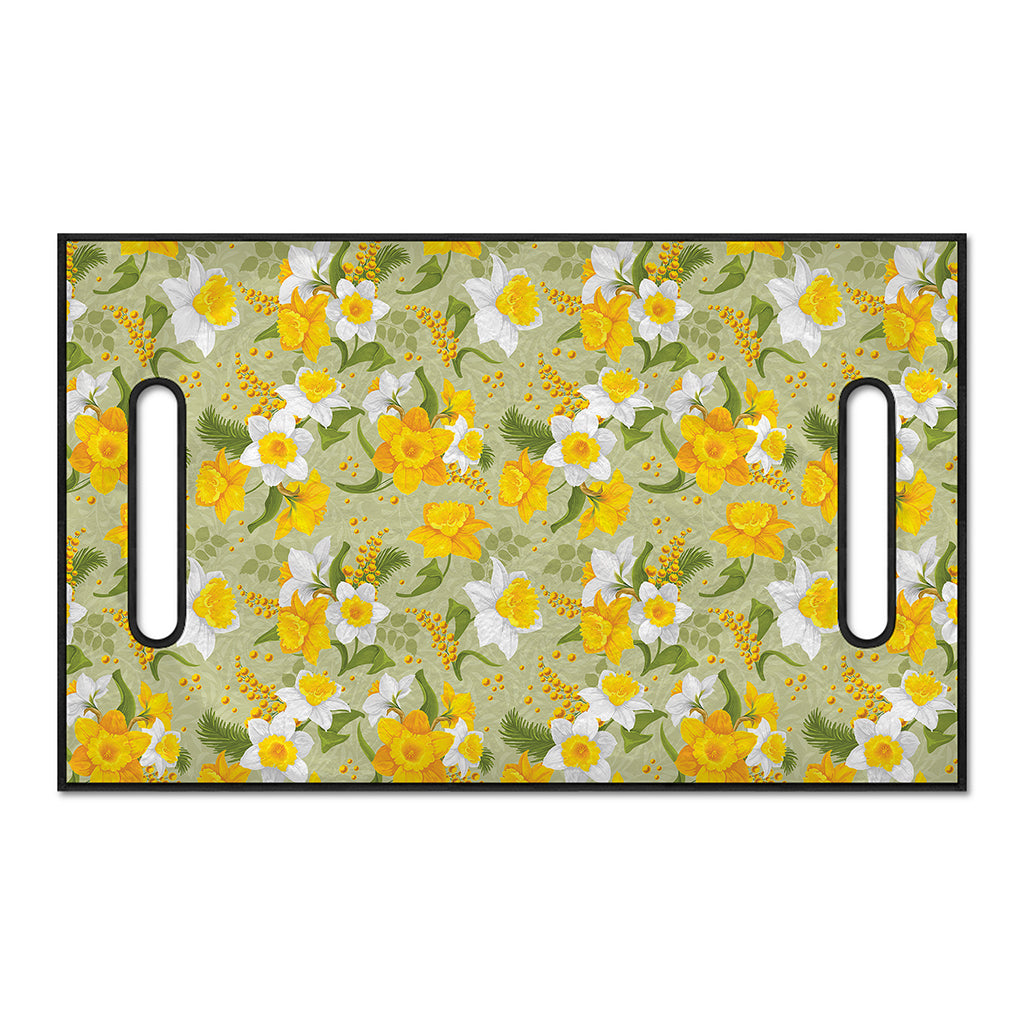 Vintage Daffodil Flower Pattern Print Golf Cart Seat Cover