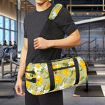 Vintage Daffodil Flower Pattern Print Gym Bag