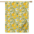 Vintage Daffodil Flower Pattern Print House Flag