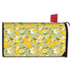 Vintage Daffodil Flower Pattern Print Mailbox Cover
