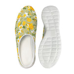 Vintage Daffodil Flower Pattern Print Mesh Casual Shoes