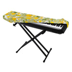 Vintage Daffodil Flower Pattern Print Piano Keyboard Cover