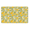 Vintage Daffodil Flower Pattern Print Polyester Doormat