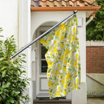 Vintage Daffodil Flower Pattern Print Polyester Flag