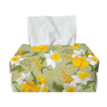 Vintage Daffodil Flower Pattern Print Rectangle Tissue Box Cover