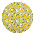 Vintage Daffodil Flower Pattern Print Round Blanket