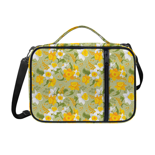 Vintage Daffodil Flower Pattern Print Shoulder Strap Bible Bag
