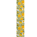 Vintage Daffodil Flower Pattern Print Table Runner