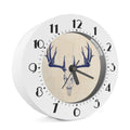 Vintage Deer Skull Print Alarm Clock