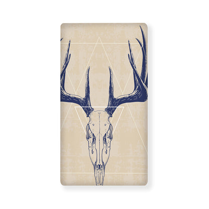 Vintage Deer Skull Print Baby Crib Sheet