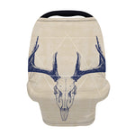 Vintage Deer Skull Print Baby Seat Cover