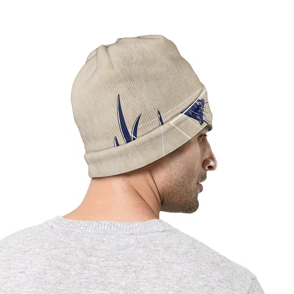 Vintage Deer Skull Print Beanie