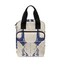 Vintage Deer Skull Print Bible Tote Bag