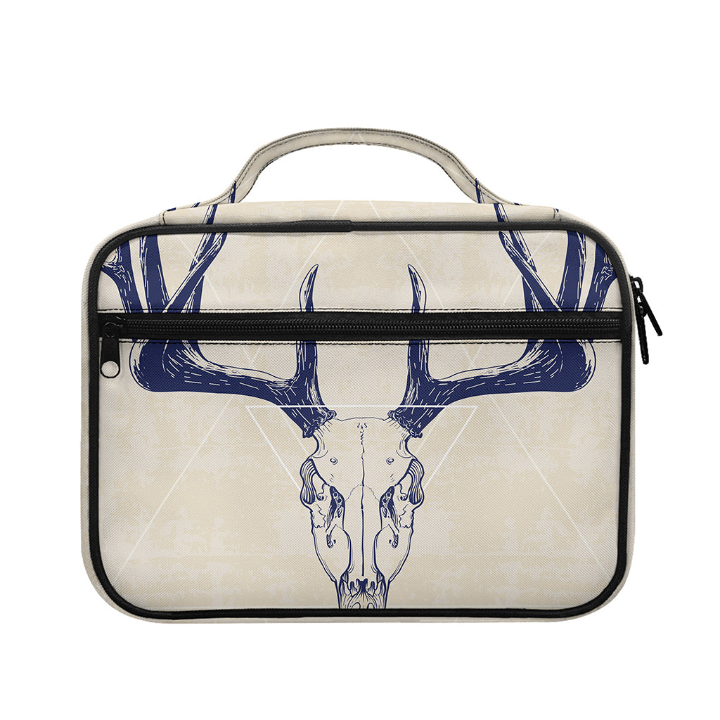 Vintage Deer Skull Print Briefcase Bible Bag