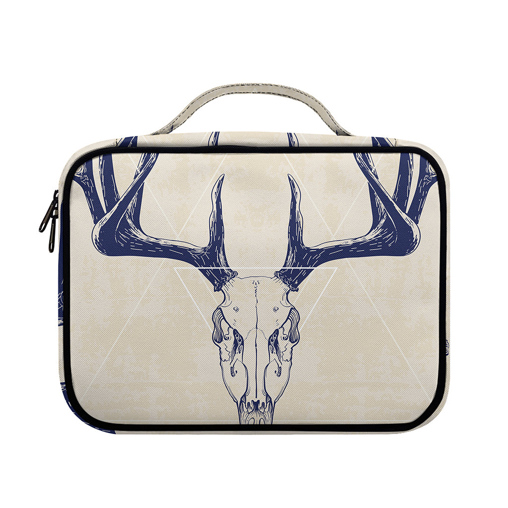 Vintage Deer Skull Print Briefcase Bible Bag