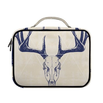 Vintage Deer Skull Print Briefcase Bible Bag