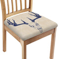 Vintage Deer Skull Print Chair Cushion Cover
