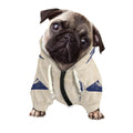 Vintage Deer Skull Print Dog Zip Up Hoodie