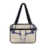Vintage Deer Skull Print Double Strap Bible Bag