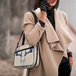 Vintage Deer Skull Print Double Strap Bible Bag