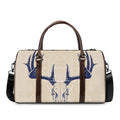 Vintage Deer Skull Print Duffel Bag