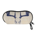 Vintage Deer Skull Print Glasses Case