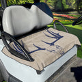 Vintage Deer Skull Print Golf Cart Seat Cover