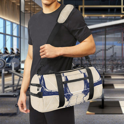 Vintage Deer Skull Print Gym Bag